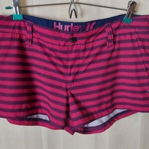 Hurley Shorts, Women's Hurley Phantom Pink and Purple striped Boardshorts